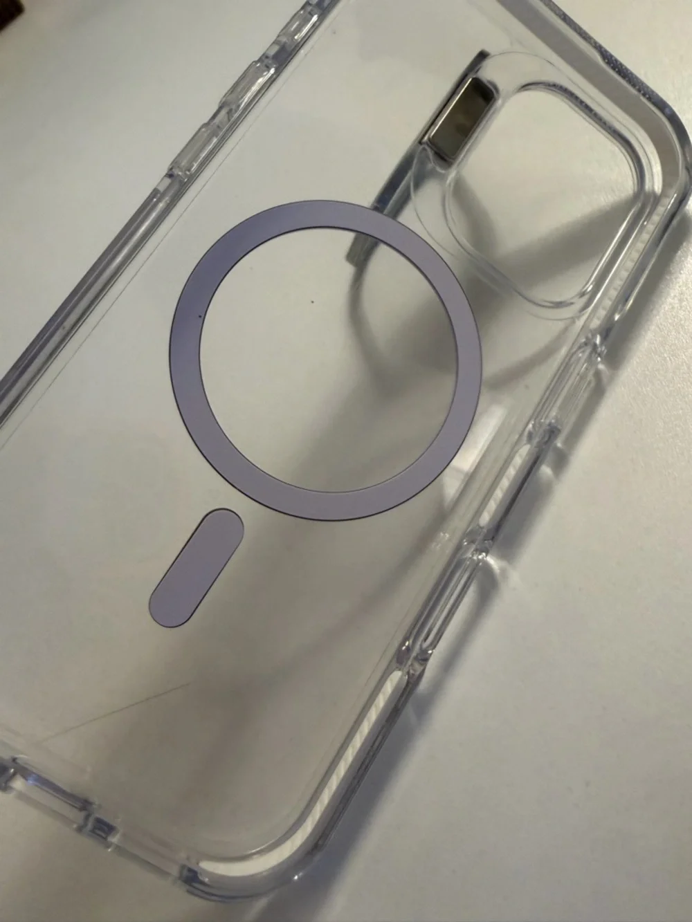 For IPhone 17-Clear Magnetic Ring Phone Case with Kickstand